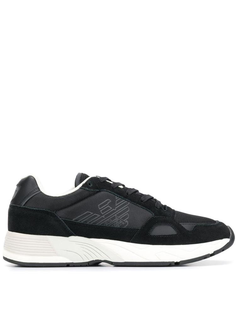 Zapatillas Armani Emporio Structured Hombre Negras | AWCVCID6