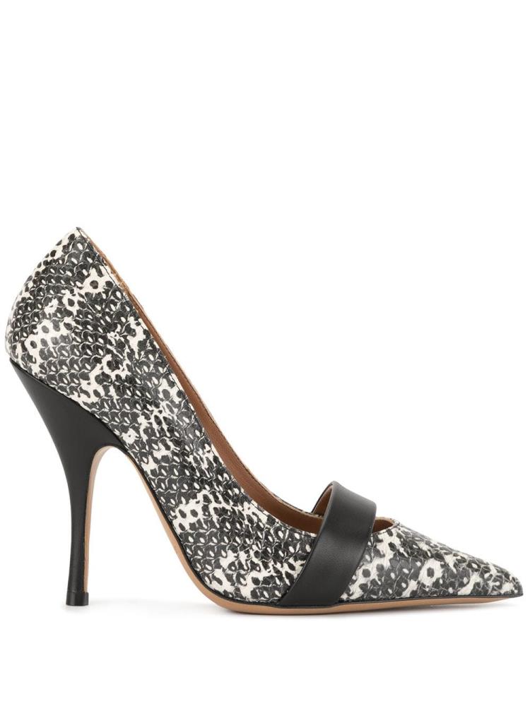 Zapatos De Salon Armani Emporio Printed Pointed Puntera Mujer Blancas Negras | 9F139UYG