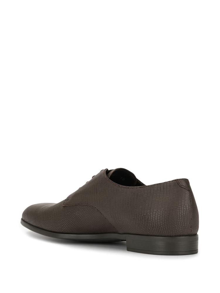 Zapatos Derby Armani Emporio Cuero Hombre Marrones | O0D8TK9W